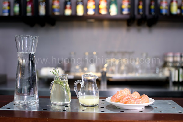 nguyên liệu pha mocktail pomelo