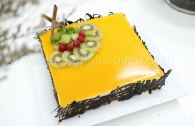 Công thức bánh mousse xoài vàng ươm - Mango mousse cake