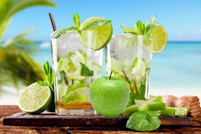 cách làm mojito táo xanh