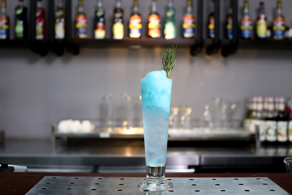 mocktail blue lychee float