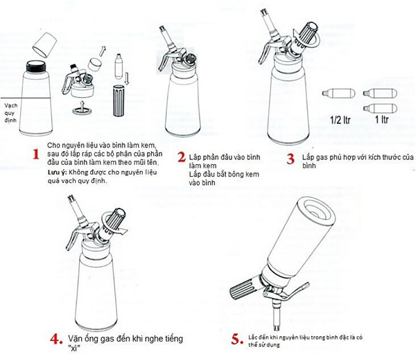 Cách làm kem tươi bằng bình xịt