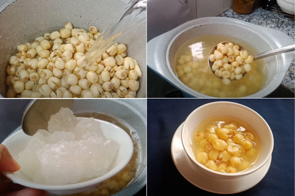 Hoàn Thiện Món Chè Hạt Sen Đường Phèn