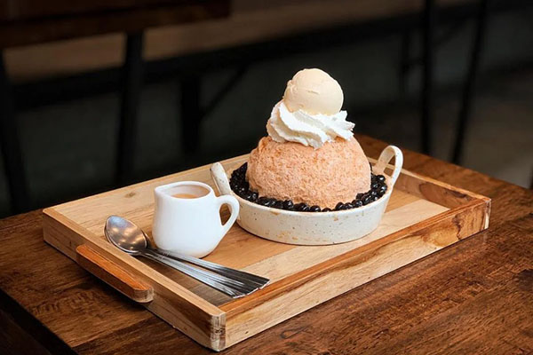 món bingsu phiên bản trà sữa