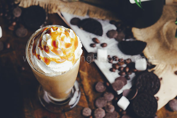 Ly Frappuccino Caramel ngọt ngào