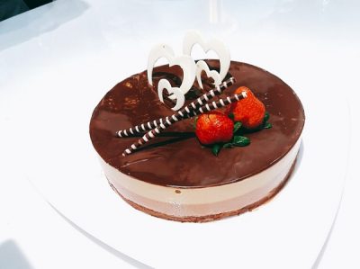 Thực hành charlotte royal – coffee bavarian cake