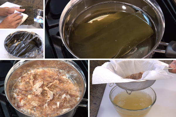 Cách nấu nước dùng dashi