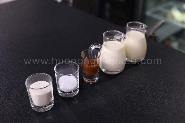 nguyên liệu làm milk foam