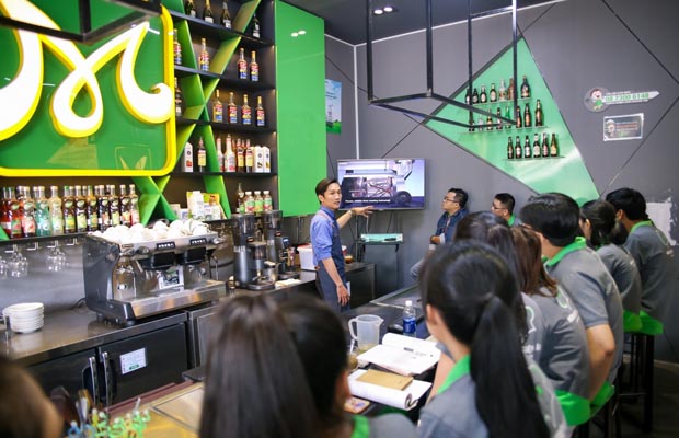 học viên barista nâng cao