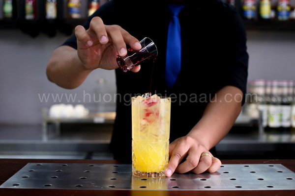 màu sắc của mocktail citrus cooler