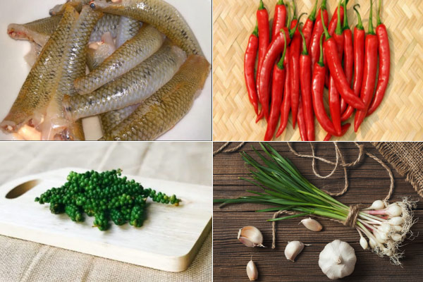 Nguyên Liệu Để Làm Cá Bống Kho Tiêu