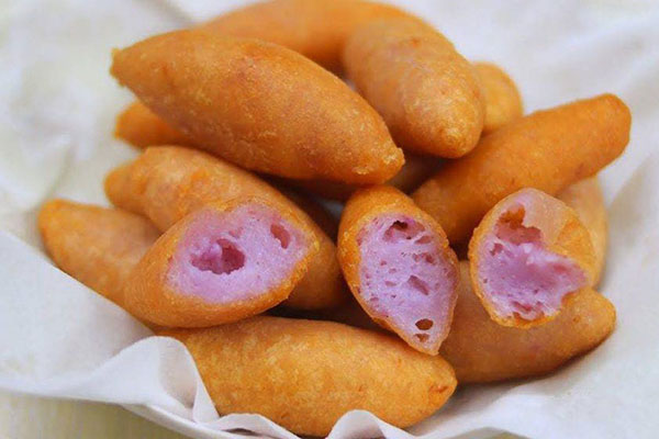 Bánh khoai mỡ chiên giòn