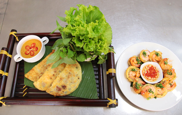 Học làm bánh khọt bánh xèo khóa bếp Việt
