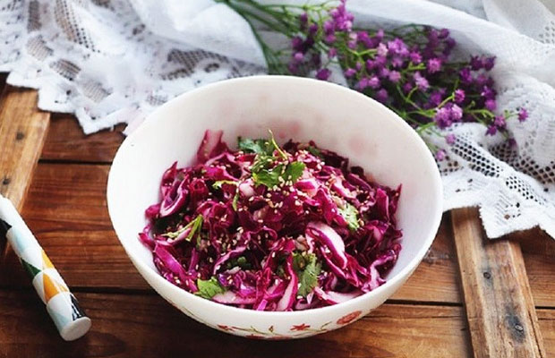 5 cách thức salad cải bắp tím giòn ngon gom tách cân nặng lưu giữ dáng vẻ hiệu quả
