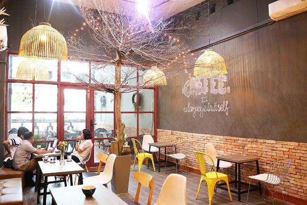 bon café trẻ trung, hiện đại