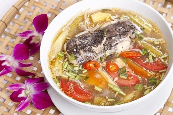 cá dìa nấu canh chua