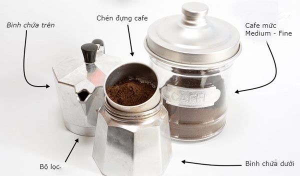 dụng cụ pha cafe moka pot