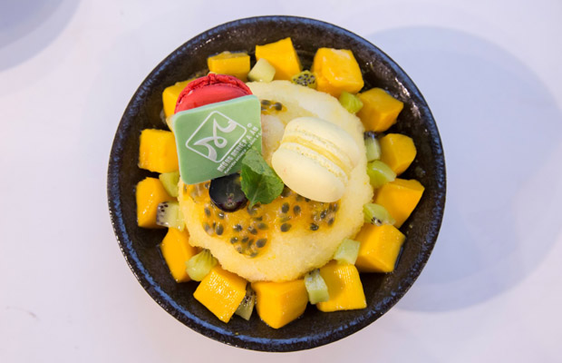 bingsu nền chanh dây