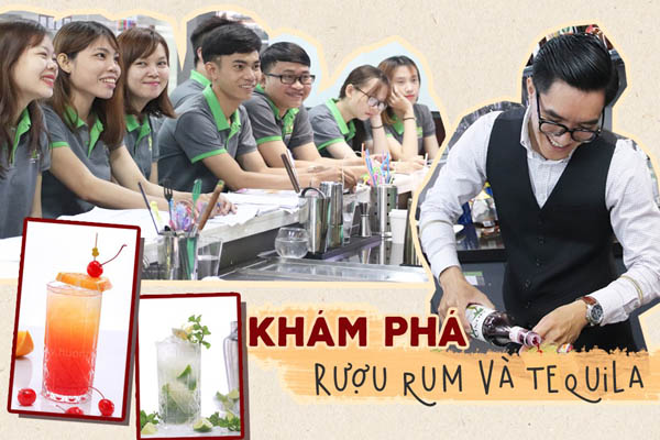 lớp học rượu rum và tequila