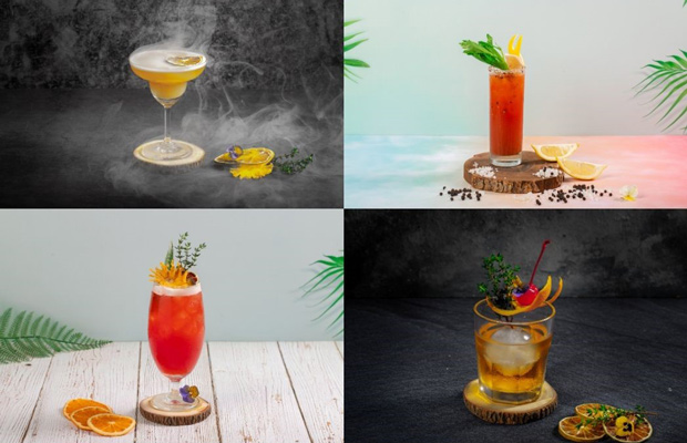 thành phẩm cocktail do học viên tự trình bày