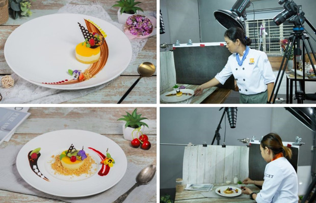 thành phẩm của học viên khóa food stylist