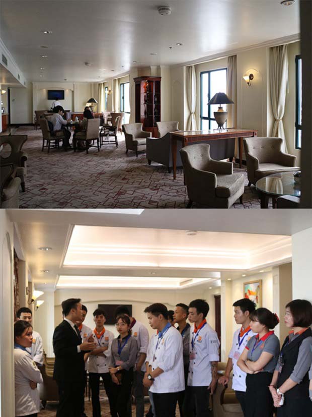 Khu vực Club Lounge tầng cao nhất của Sheraton