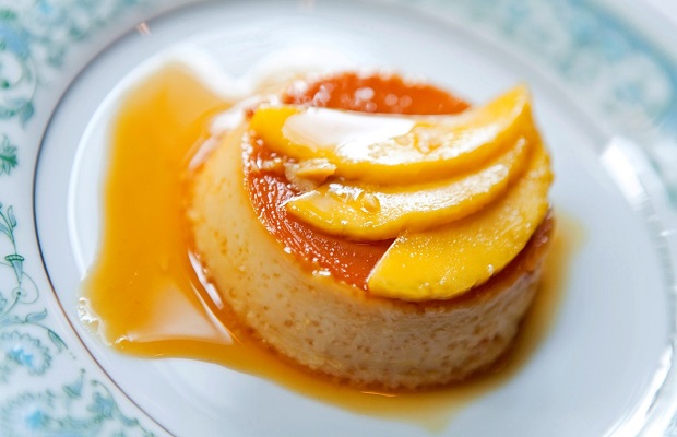 bánh flan xoài đẹp mắt