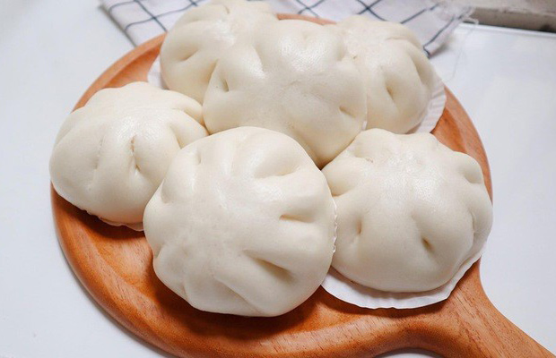 bánh bao không bị ngả màu