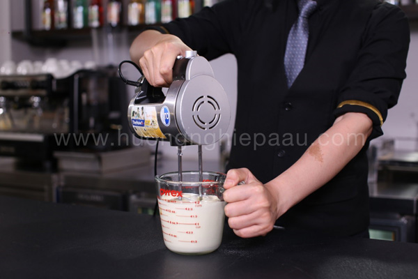 đánh macchiato nhẹ