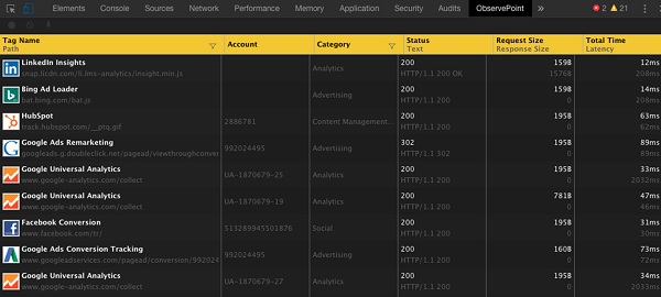 ObservePoint TagDebugger