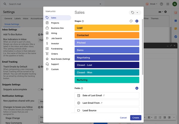 Streak CRM for Gmail
