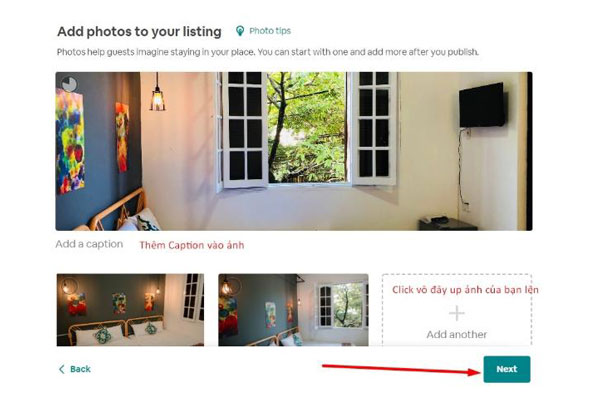 Đăng ảnh không gian phòng cho thuê