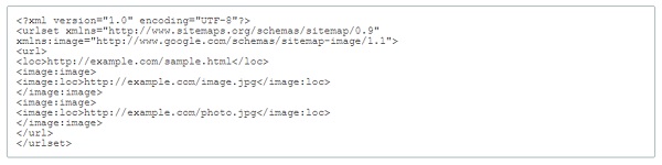 sitemap cho hình ảnh