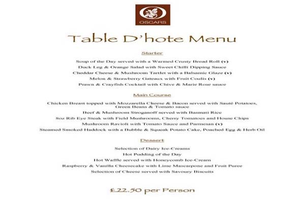 table d’hote