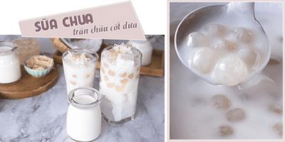 sữa chua trân châu cốt dừa