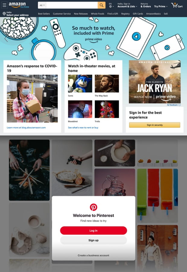 amazon-pinterest-homepage