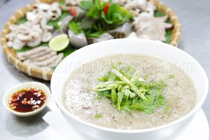 khóa chọ cháo lòng mẹt lòng heo