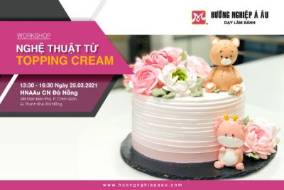 nghệ thuật từ topping cream