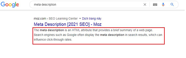 thẻ meta description