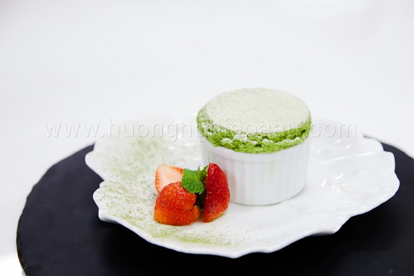 thực hành làm matcha souffle