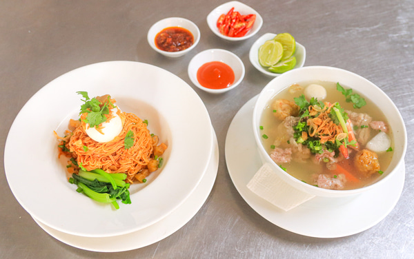 mì trộn trứng lòng đào - HNAAu