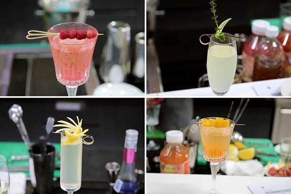 Thành phẩm các món cocktail học viên pha chế 