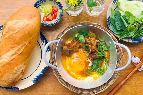 cách làm bánh mì chảo