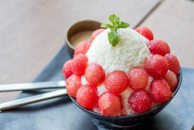 bingsu dưa hấu cực mát lạnh