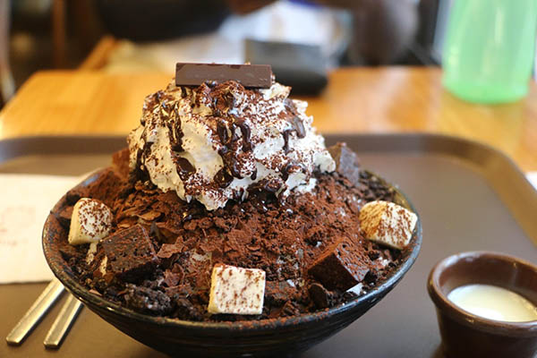 Bingsu oreo rất được ưa chuộng 