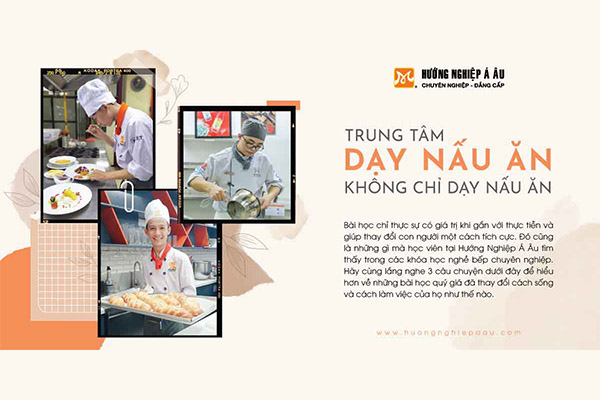 trung tâm dạy và học nấu ăn không chỉ dạy nấu ăn