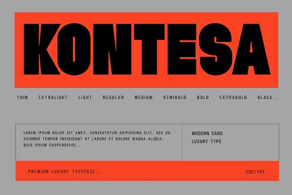 contessa display typeface