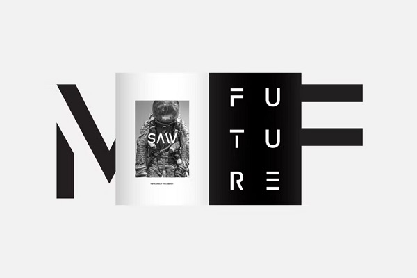 mbf advanium futuristic display font