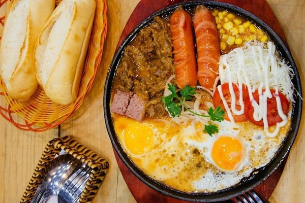 lớp bánh mì chảo
