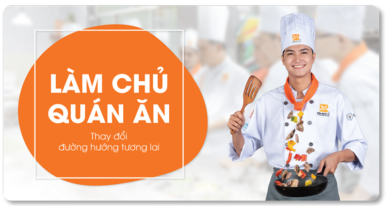 banner thanh niên công nhân bếp nóng