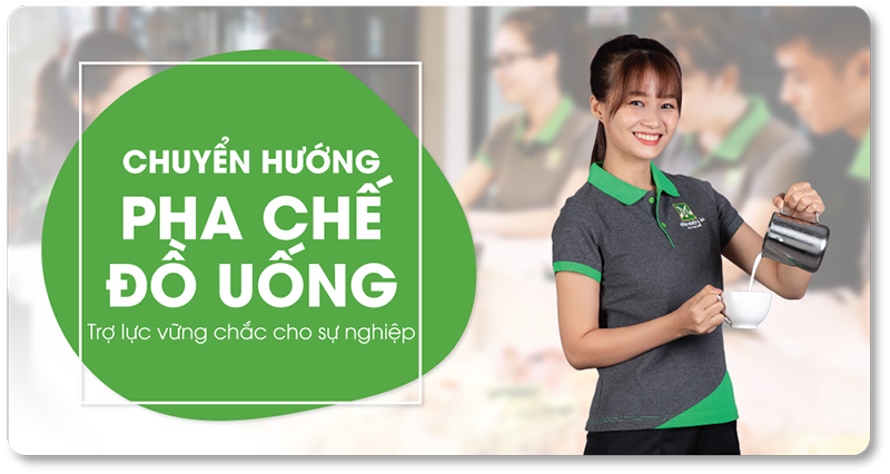 banner thanh niên công nhân pha chế